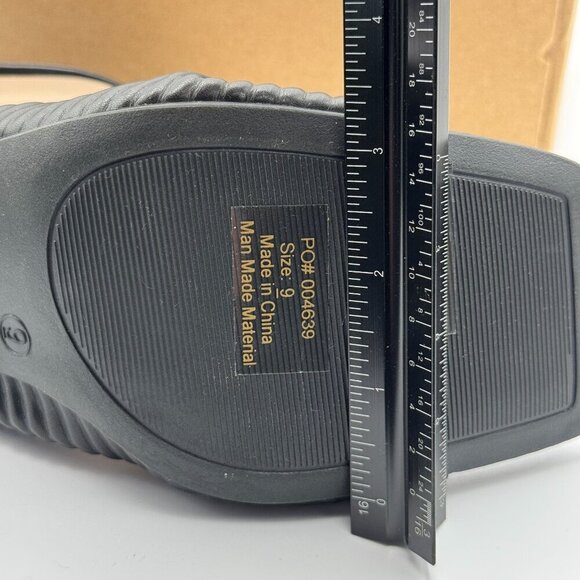 Tru Comfort Greer Black Pleated High Heel Mules Square Toe Slip In Sandals 9 - Picture 7 of 9